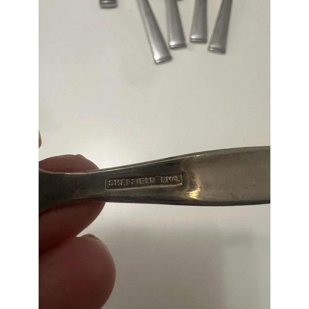 Sheffield England Silverplate ‎ Butter Knife Engraved